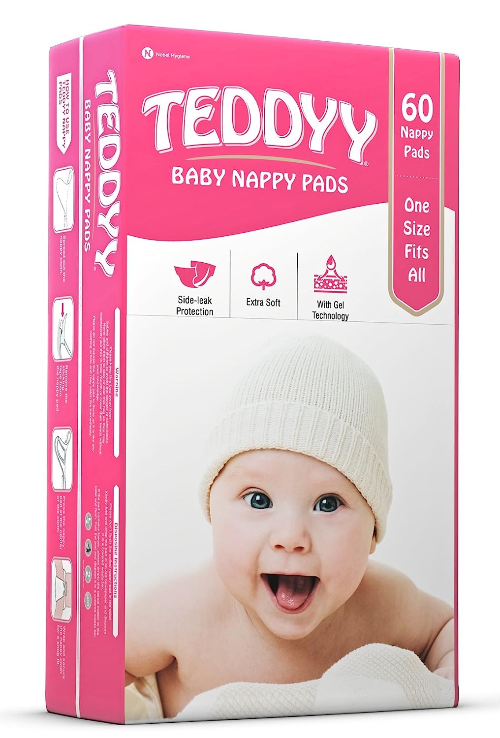 Teddyy Nappy Pads (60 Units)