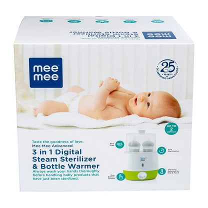 Mee Mee Advanced 3 in 1 Digital Steam Sterilizer & Bottle Warmer