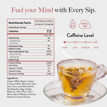 Wellbeing Focus Adaptogenic Herbal Tea