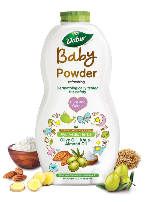 Dabur Baby Powder - Pack of 2 (300gm + 300gm)