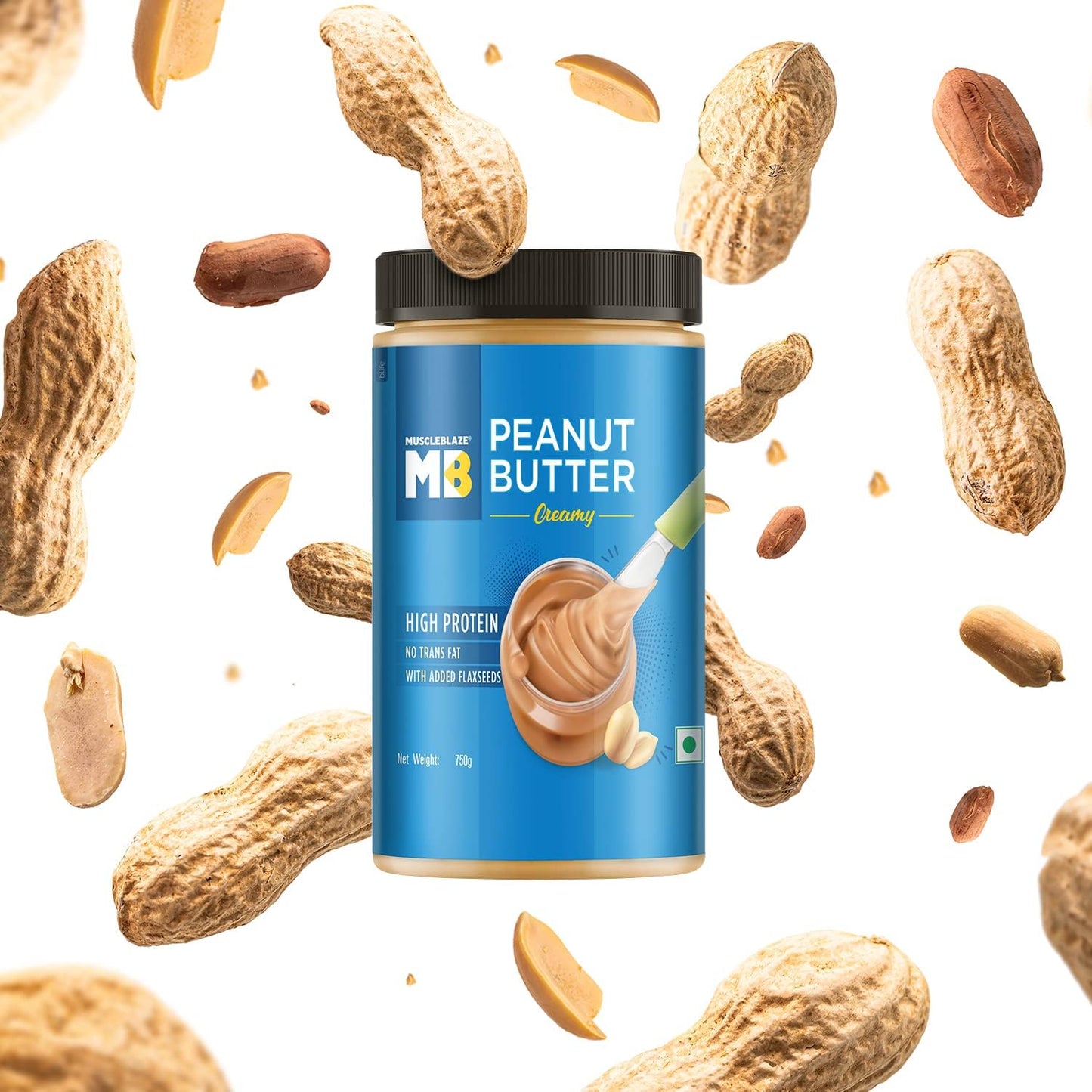 MuscleBlaze Classic Peanut Butter, 750 gm